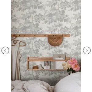 3 rolls of Sandberg Elegant Gray and White Tree Pattern Wallpaper